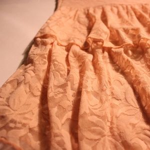 Pink Lace Poetry Tube top